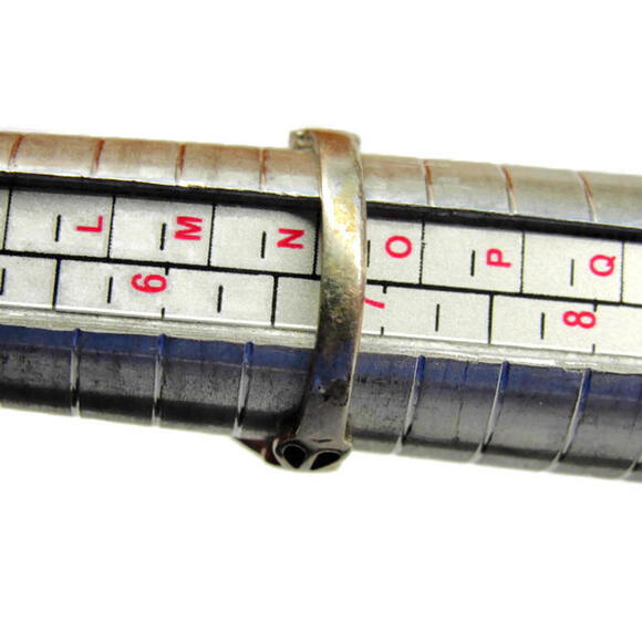 sz 6 3/4 Simulated Turquoise Women Ring Sterling Silver 925 Patina - Picture 11 of 12